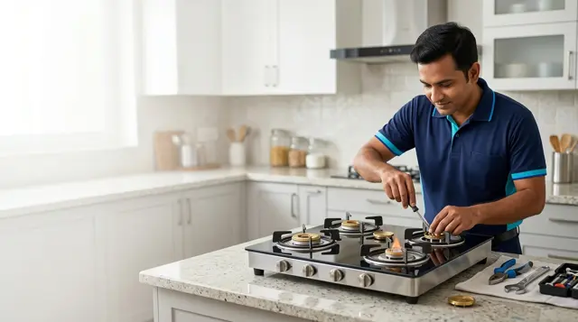 Gas Stove Cleaning at home in Delhi NCR
